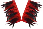 [BYDHSS] Women Feather Strap Bra Top Plus Size Body Harness Rave Feather Bra Adjust Gothic Halloween Christmas Punk Festival Costume