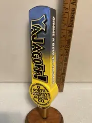 NORTH COUNTRY GIMME A BEER YA JAGOFF! draft beer tap handle. PENNSYLVANIA