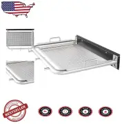 Multi-Functional Serving Tray and Grill Shelf in Stainless Steel - Easy to Clean