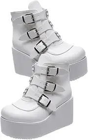 [MOBUTOFU] Classic Retro Style 1 Pair Lady's Fashion Ankle Boots High Heel Short Boots Round Toe for Women