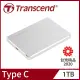 【Transcend 創見】1TB StoreJet 25C3S 極致輕薄2.5吋Type C行動硬碟