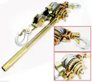 4400lbs 2 Ton Hand Lever Chain Ratcet Puller Come Alone Double Hooks Cable Host