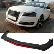 For Audi A3 A4 A5 A6 A7 B7 S4 Carbon Fiber Car Front Bumper Lip Spoiler Splitter (for: Audi)