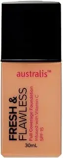 Australis Fresh & Flawless Full Coverage Foundation - Fawn