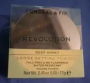Makeup Revolution Conceal & Fix Loose Setting Powder Deep Honey 0.45oz