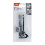 4 X Taskmaster 100mm Chrome Plated Barrel Bolt