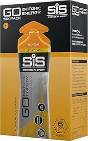 Science in Sport Go Isotonic Energy Gel, Tropical Flavour, 60ml, Pack of 6