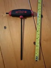 Wiha Tools Comfort Grip Duel Driver T-handle Metric 4mm×150mm Hex Ball End