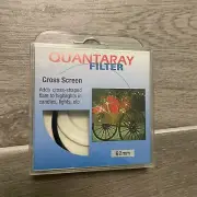 Quantaray Cross Screen Filter 62mm – Starburst Effect for Lights & Highlights