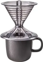 Myrna marna dripper mug set 1 for 2 cups/130ml/black coffee cup with leaflet Rea