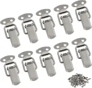 Small Stainless Steel Spring Loaded Toggle Lock Clasp Buckle Latch for Cabinet B