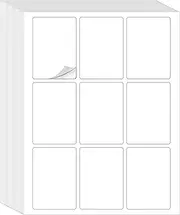 Blank Stickers for Playing Cards