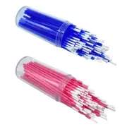 100pcs/lot Dental Disposable Long Applicators Dental Lab Long Micro Brush Teeth