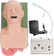 Intubation Manikin Study Teaching Model, Electronic Tracheal Simulator Adult, Oral Nasal Intubation Manikin PVC Intubation Model with endotracheal Tube