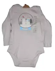 Dip Girls 12-18 M Besties Snowmen Longsleeve Snap Bottom