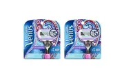 8pc Gillette Venus Vera Bradley Replacement Razor Shaving Blades Swirl
