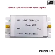 10MHz-1.5GHz Broadband RF Power Amplifier 32dB Gain 27dBm Shielded Output pc66