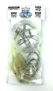 Buku Sea Mount Deep Drop Backbone 3 Hook Rig Green Deep Dropping @ Otto's TW