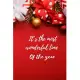 It’’s the most wonderful time of the year: Christmas and New Year gift in blank line journal, notebook for best friends, lover, family, buddy, beloved