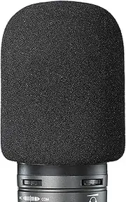 YOUSHARES Audiotechnica AT2020 Foam Mic Windscreen - Large Size Microphone Cover Pop Filter for Audio Technica AT2020 and Other Similar Size Microphones, Black (Single Pack)