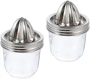 Stainless Steel Juicer Jar Manual Lemon Orange Press Easy to Use Handheld Fruit Juice Maker
