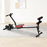PORIYA Rowing Machine Rower,with Dual Slide Rail- Adjustable Resistance, Full-Body Workout for Home Gym, Fitness, and Cardio Exercise – Compact and Foldable Design,150kg Capacity