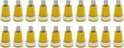 20Pcs Banana Socket Female Connector, Female Banana Plug Adapter, Binding Post Connectors for Industrial Equipment, Electronic Equipment, Etc (Yellow)