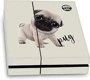 Official Animal Club International Pug Faces Vinyl Sticker Gaming Skin Decal Cover Compatible with Sony Playstation 4 PS4 Console
