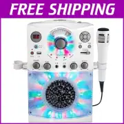 Karaoke System with LED Lights and USB Playback - Ideal for Fun Family Nights