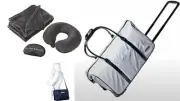 Samantha Brown Luggage Carry On Wheeled Weekender Nylon Jet Set Travel ~ Silver