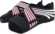 [Healeved] 1Pair Women Yoga Socks Soft Soled Slip Grip Socks for Fitness Training Lightweight Breathable Design for Yoga Pilates Dance