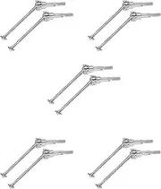 VENEKA 10Pcs Metal Front Drive Shaft CVD 0090 for 12428 12423 1/12 RC Car Crawler Short Course Truck Upgrade Parts