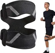 Patella Band,Breathable Patella Strap - Adjustable Anti-Slip Breathable Shock-Absorbing Compression Wrap for Hiking Climbing Volleyball Weightlifting Fitness Jogging
