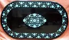 3'x2' Malachite Corner Black Marble Dining Coffee Center Side Table Top Inlay