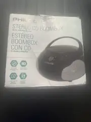 Philco Portable CD Player Boombox with Speakers and AM FM Radio | Black Boom ...