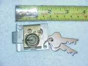 2 pcs MAILBOX LOCK, LETTER BOX LOCK PO LOCK - 2 FLAT KEY - VINTAGE OLD STOCK