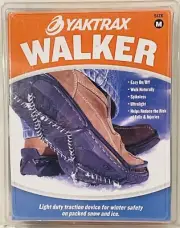 YAKTRAX WALKER TRACTION CLEATS FOR SNOW AND ICE BLACK MED M 9-11/ W 13-15 [AI]
