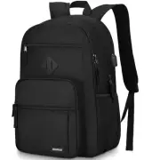 Black Backpack for Men and Women, Backpack for School Teens Boys and Girls, L...
