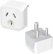 India Travel Adapter Pack of 2, AU to India Plug Adapter, Power Plug Type D for
