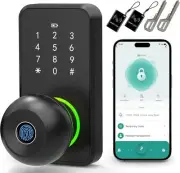 Smart Door Lock with Knob,LinkThai Keyless Entry Fingerprint Lock