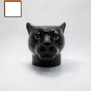 Panther Head Figurine Vase Pot Ceramic Mini Plant Succulent Planter Flower Decor