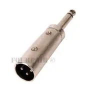 3-Pin XLR Male to 1/4" 6.35mm Mono Male Plug Audio Cable Microphone Mic Adapter