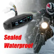 Motorcycle Speedometer LCD Digital Odometer Counter Fuel Meter Turn Signal Light