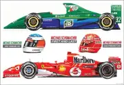 Michael Schumacher ltd.ed.art print -first to last