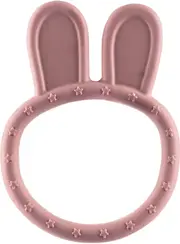 Zopa Silicone Rabbit Teether Antique Pink