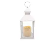 Lantern LED Candle-Shine On-White