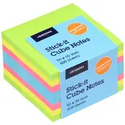 J.Burrows Stick-it Notes Cube 50x50mm Ultra