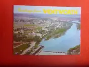 GREETINGS FROM WENTWORTH NSW AERIAL RIVER VIEW MINT POSTCARD