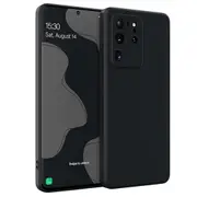 MCC For Samsung Galaxy S20 Ultra Soft Liquid Silicone Shockproof Case Cover G988 [Black]