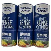 Salt Sense All Natural salt with 33% less Sodium pack of 3